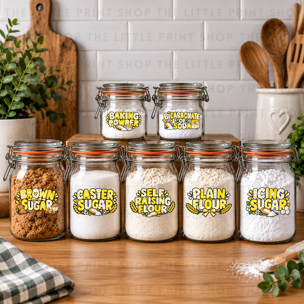 Baking Ingredients Bundle - UV DTF 3 inch Decals