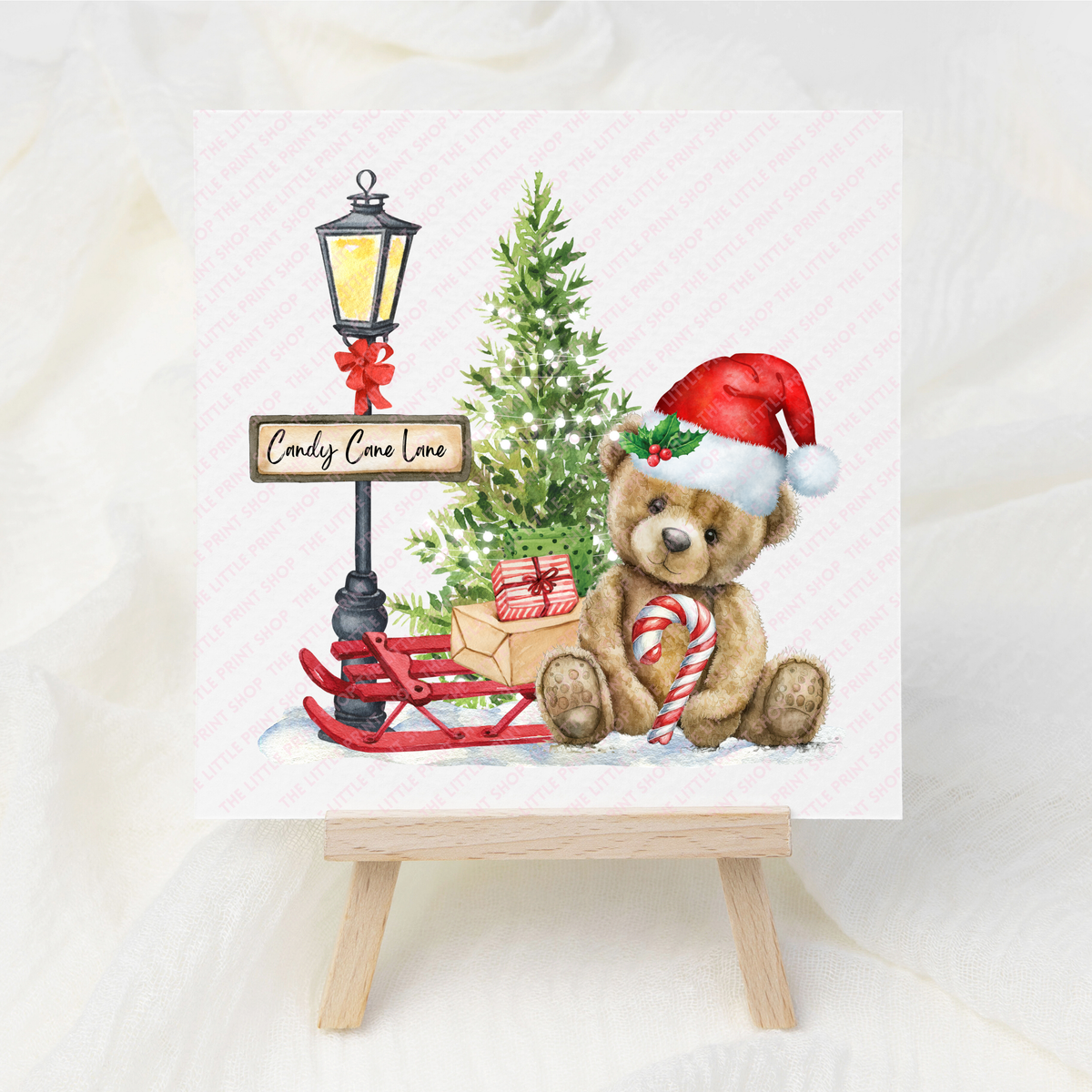 Christmas Teddy - UV DTF 3 Inch Decal