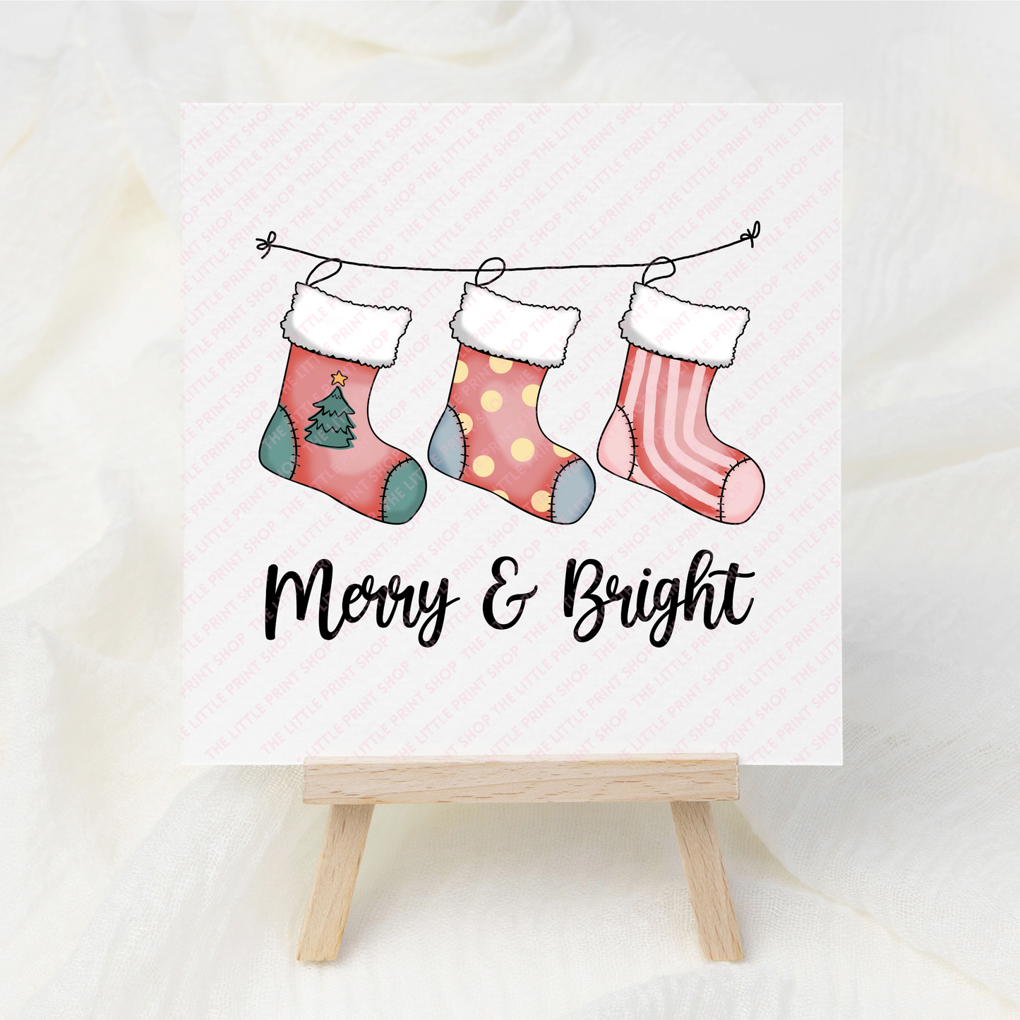 Christmas Stocking - UV DTF 3 inch Decal