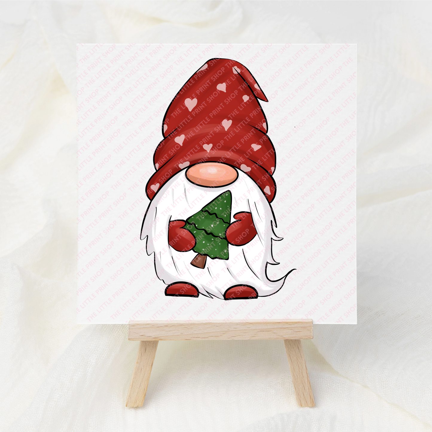 Christmas Red Gonk - UV DTF 3 inch Decal