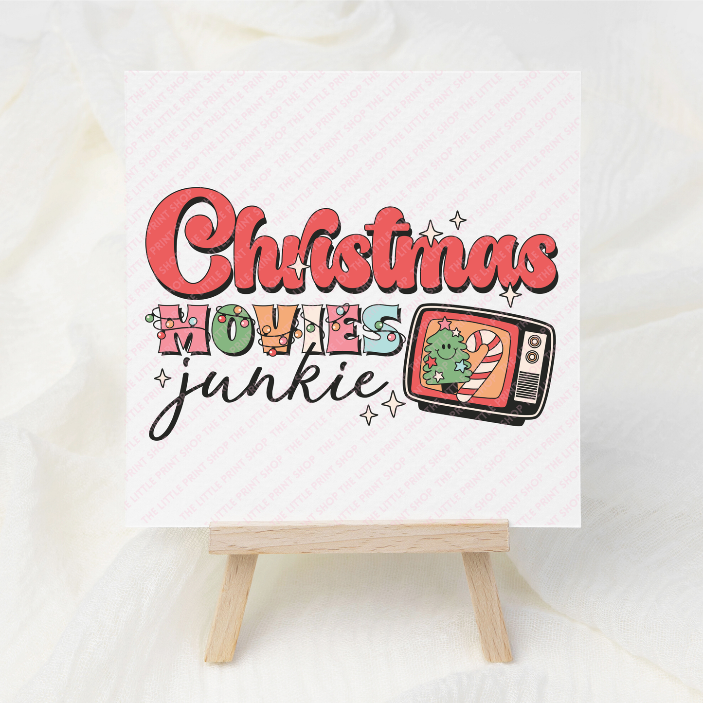 Christmas Junkie - UV DTF 3 inch Decal