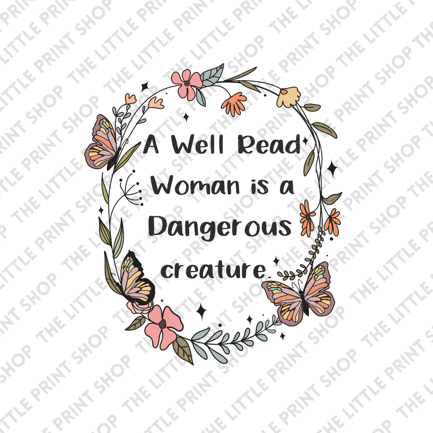 Book Warm Quote - UV DTF 3 Inch Decal