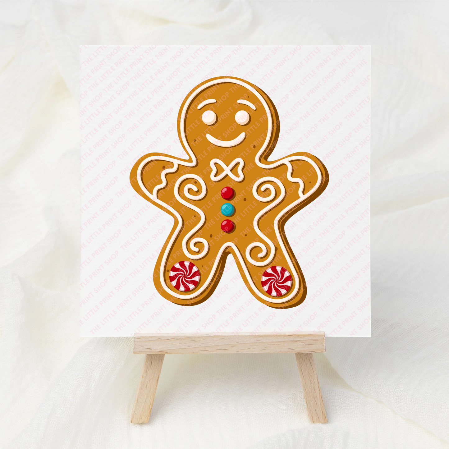 Gingerbread Man - UV DTF 3 inch Decal