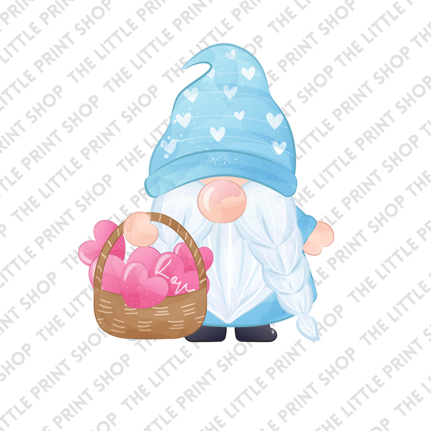 Blue Gonk Love - UV DTF 3 inch Decal