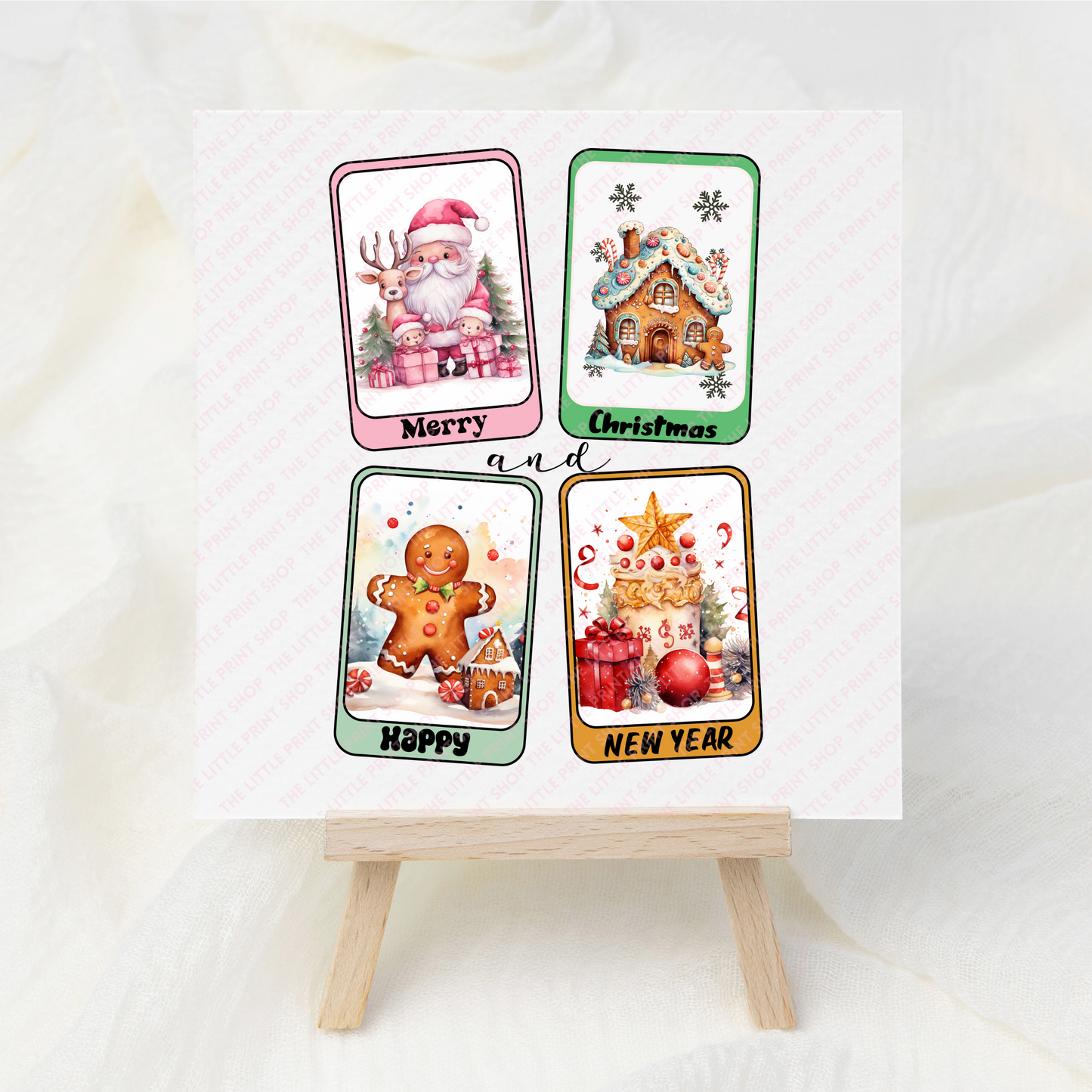Christmas Cards - UV DTF 3 inch Decal