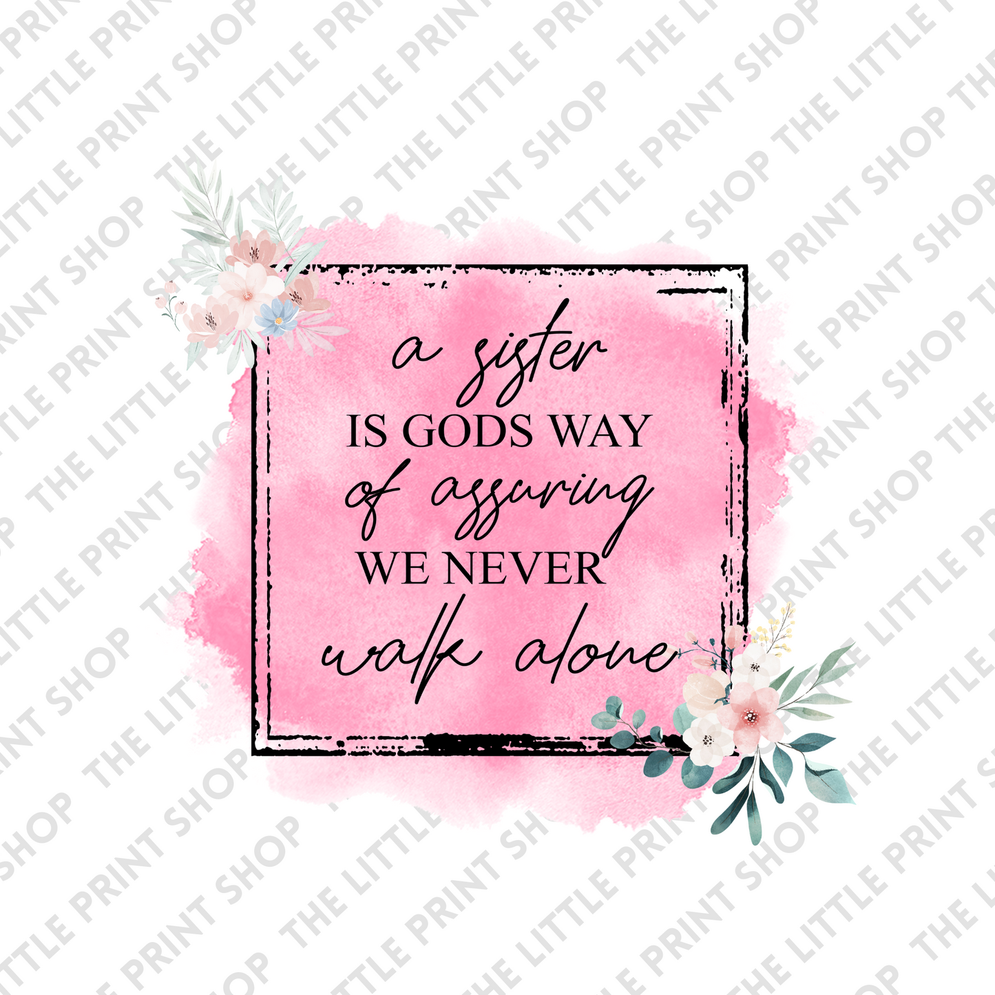 Never Walk Alone - UV DTF 3 inch Decal