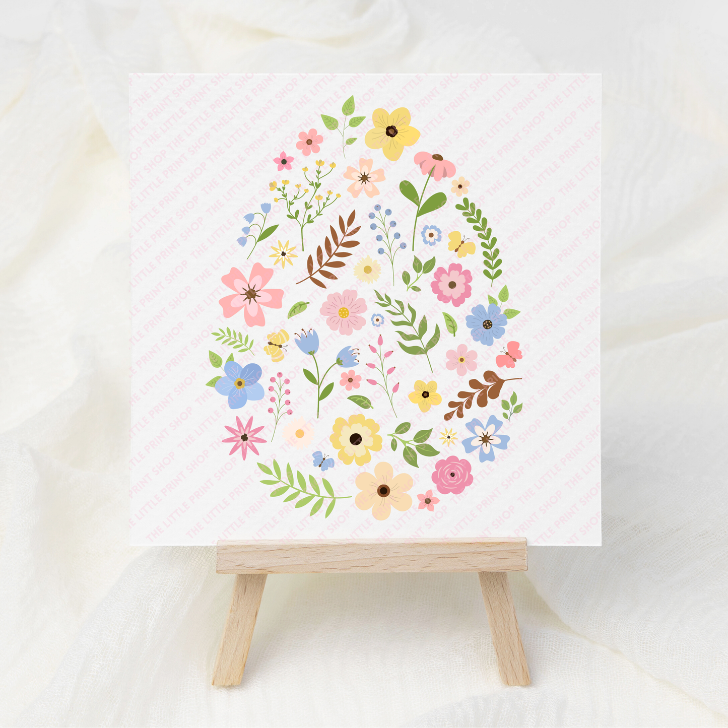 Floral Easter Egg - UV DTF 3 inch Decal