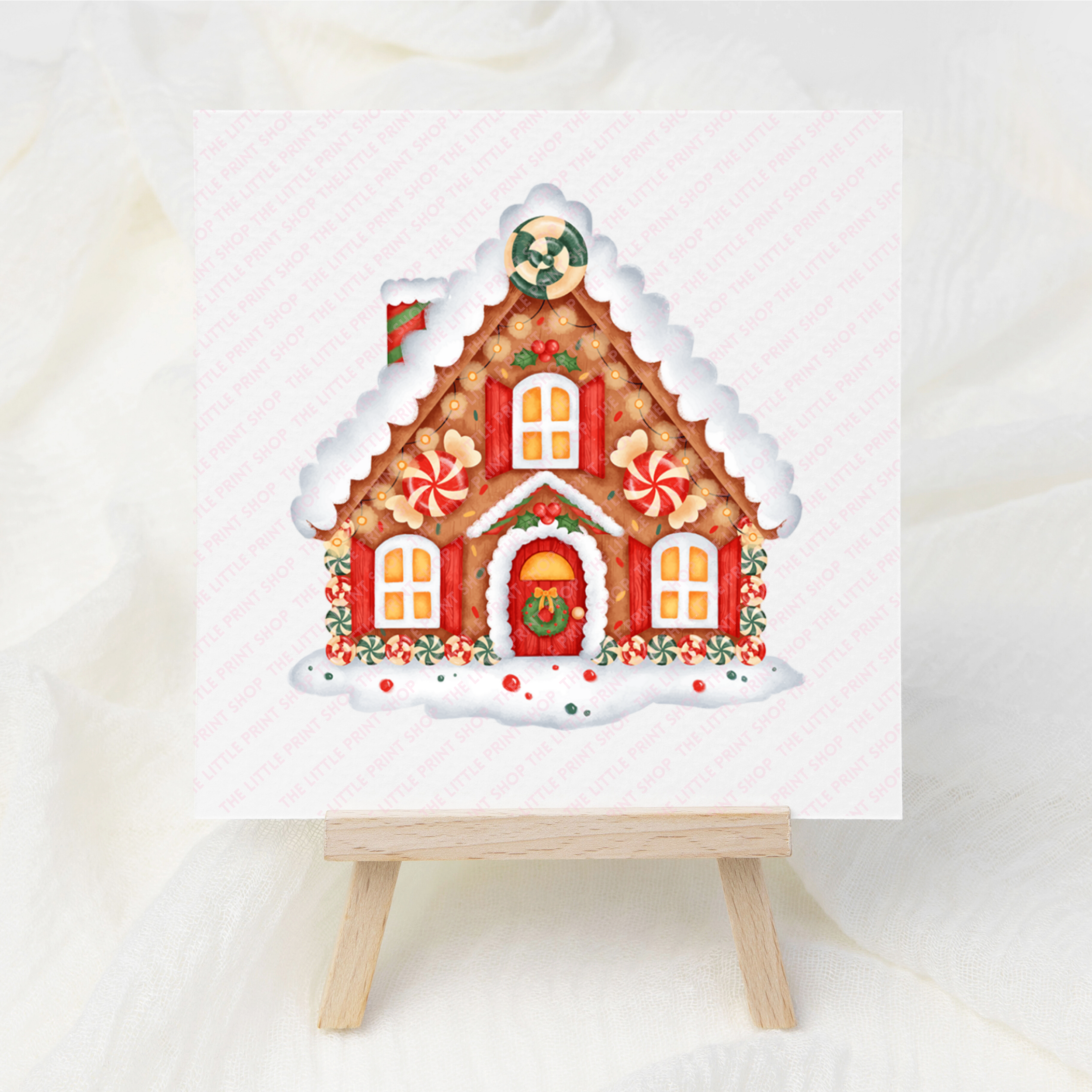 Gingerbread House - UV DTF 3 inch Decal – Little Print Shop