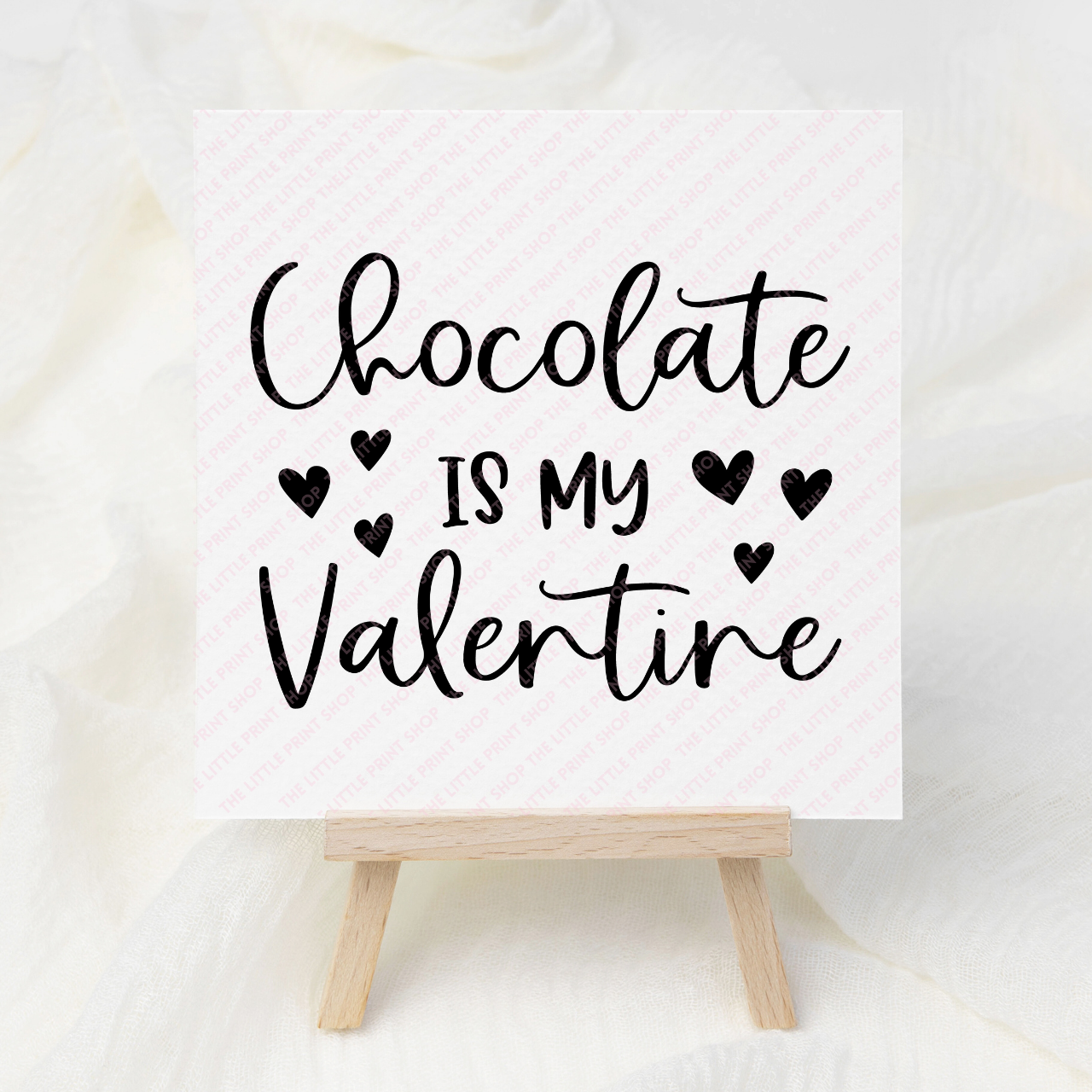 Chocolate Is My Valentine - UV DTF 3 inch Decals