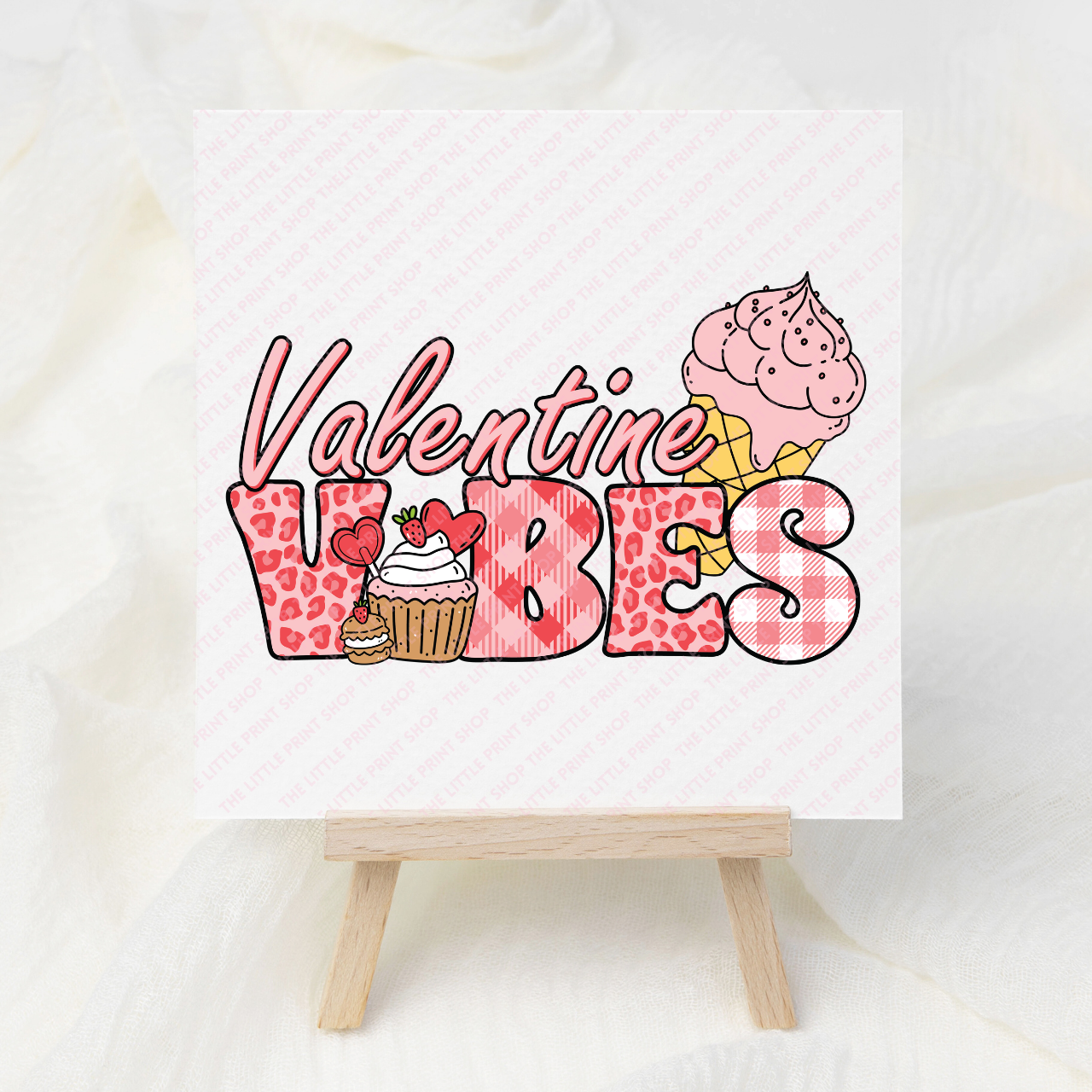 Valentines Vibes - UV DTF 3 inch Decals