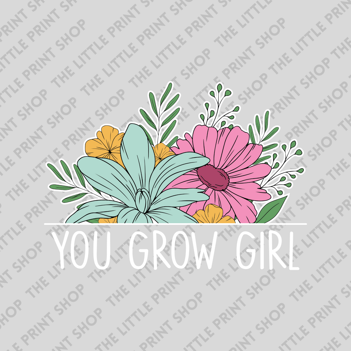 You Grow Girl - UV DTF 3 inch Decals