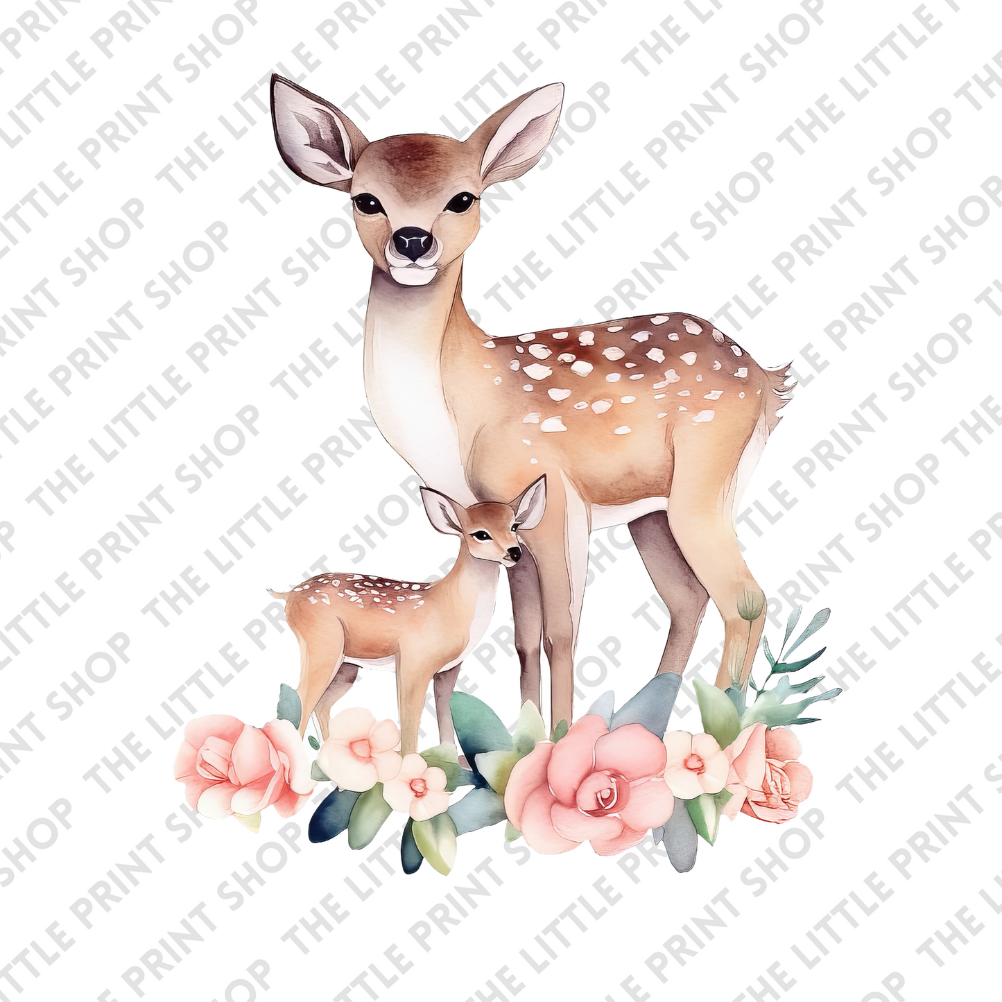 Mother Deer Design 2 - UV DTF 3 inch Decals