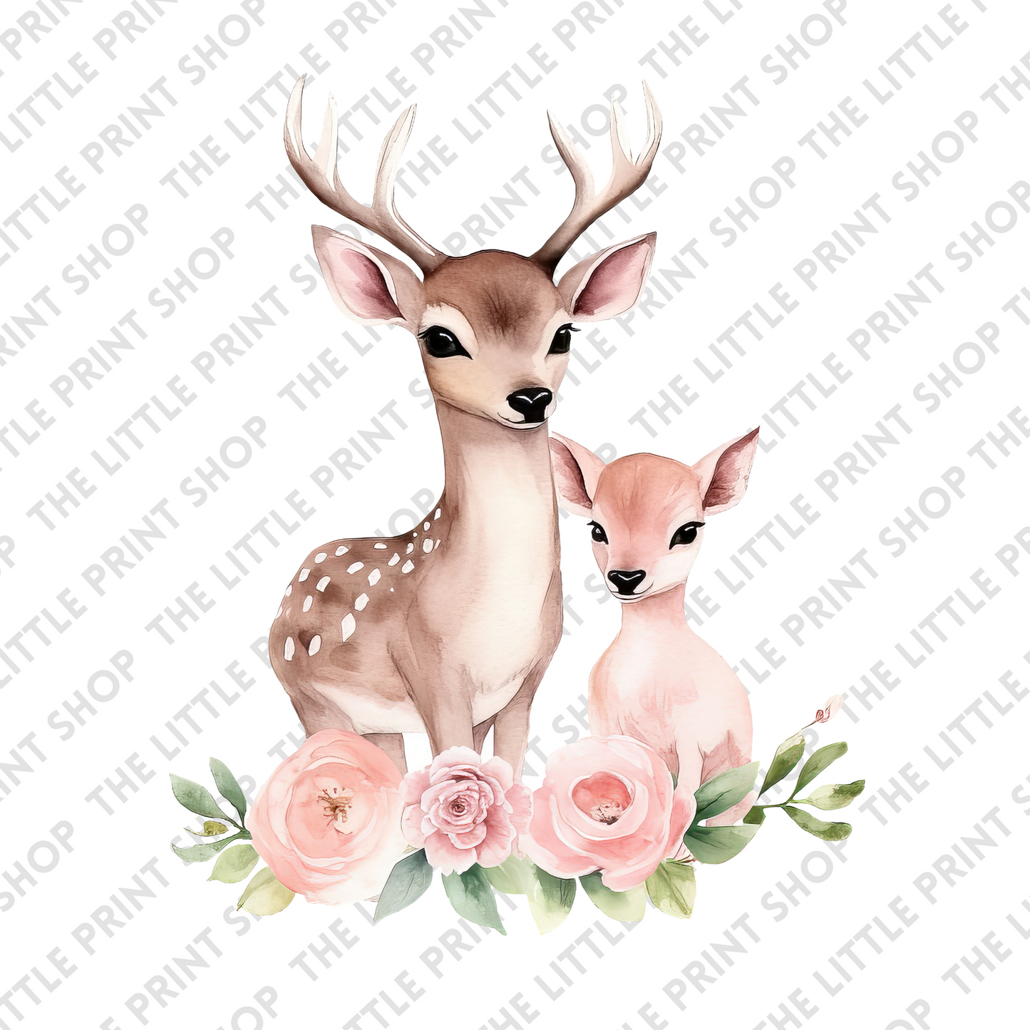 Mother Deer Design3 - UV DTF 3 inch Decals