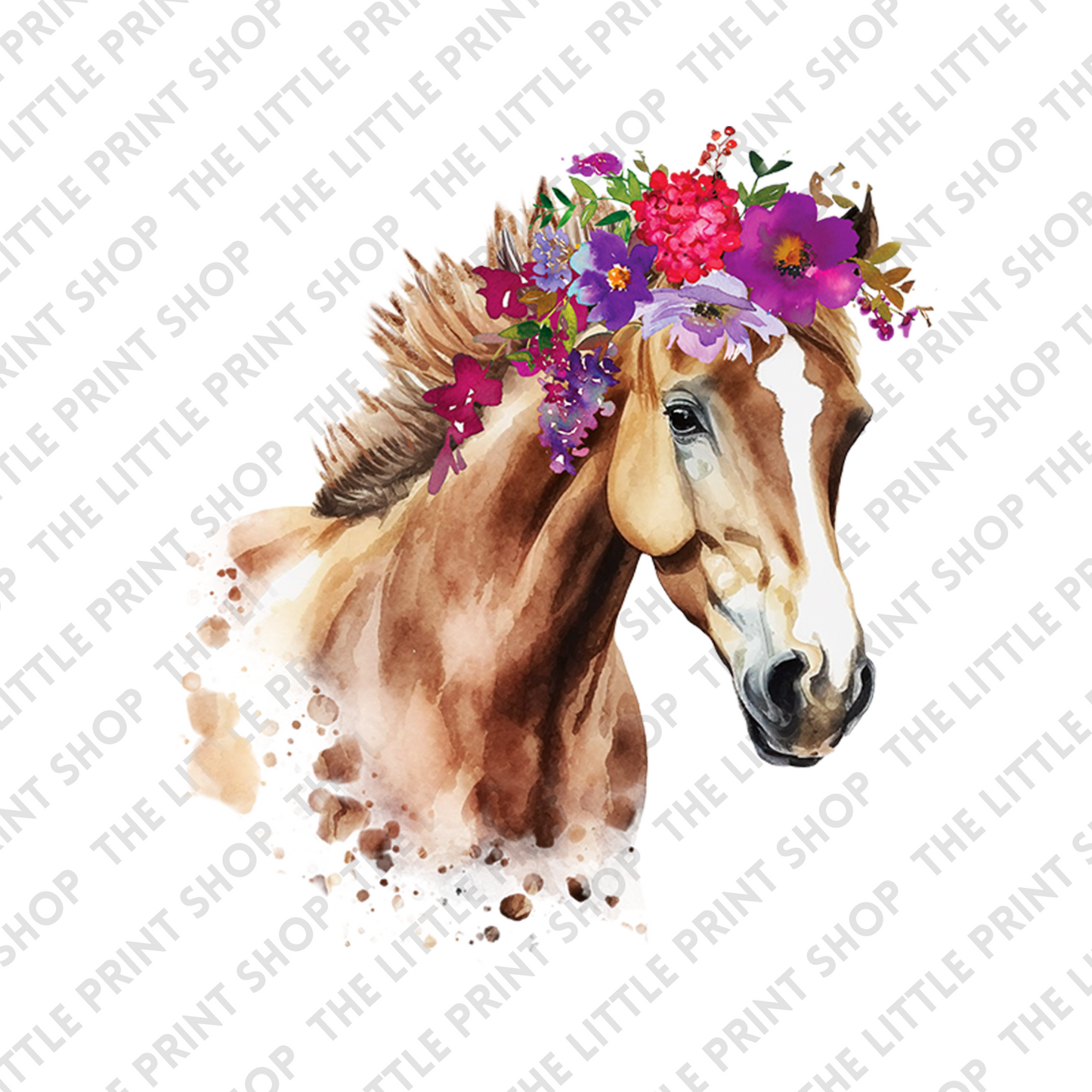 Watercolour Horse - UV DTF 3 inch Decals
