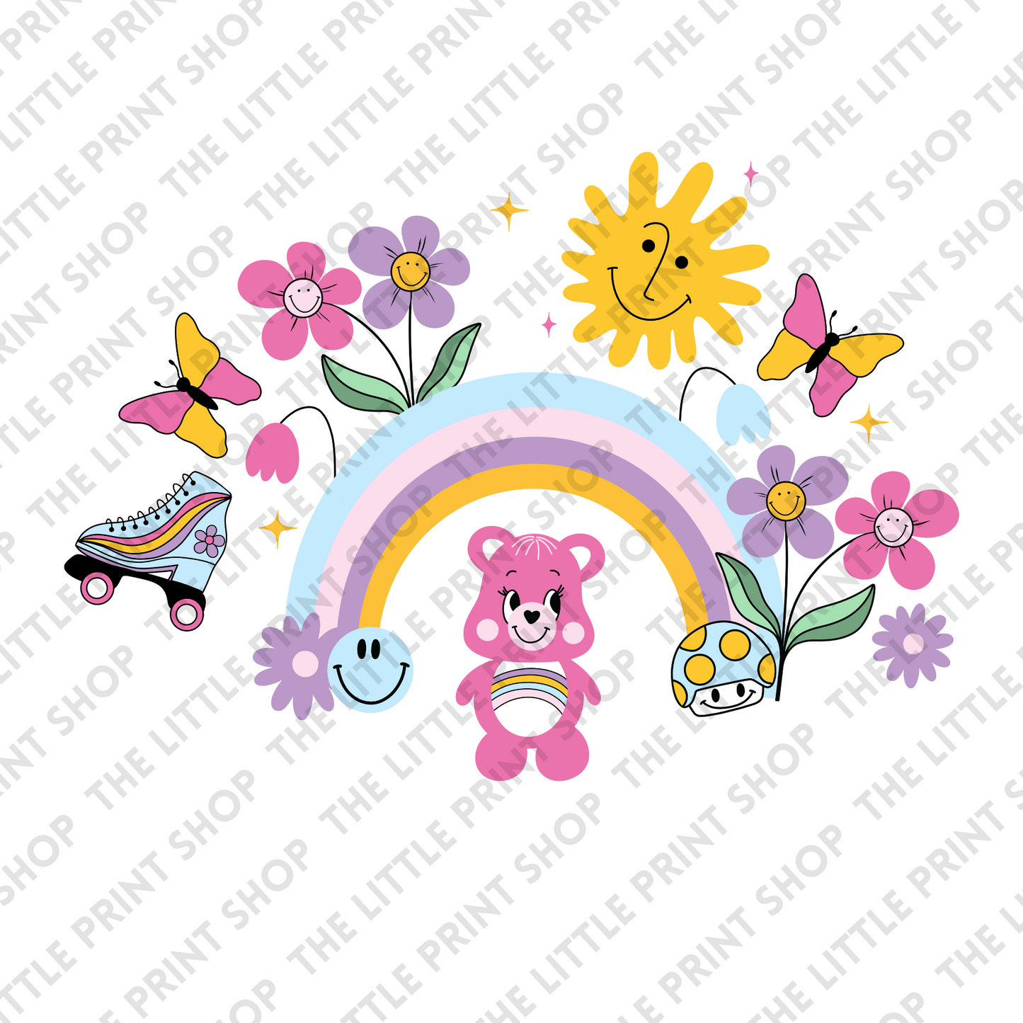 Nostalgic Rainbow - UV DTF 3 inch Decals