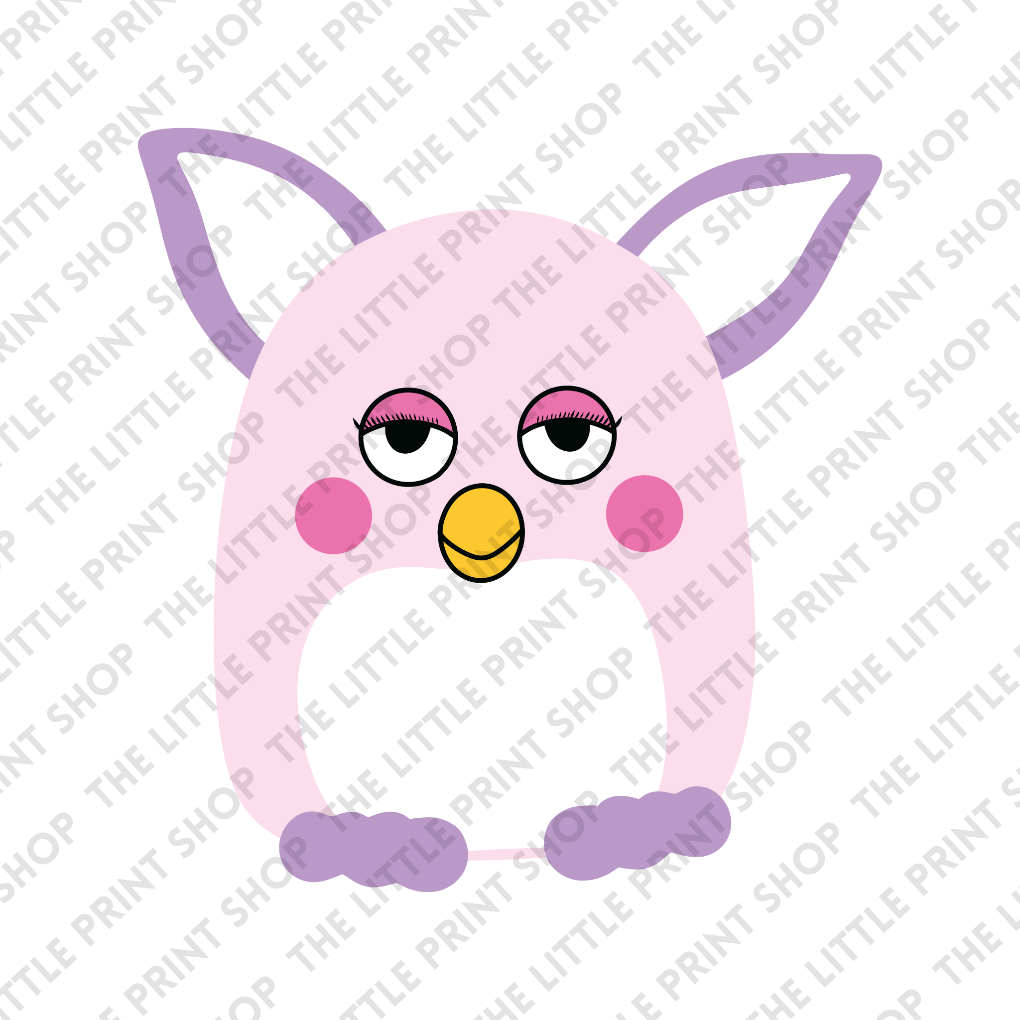 Pink Furby - UV DTF 3 inch Decals – Little Print Shop
