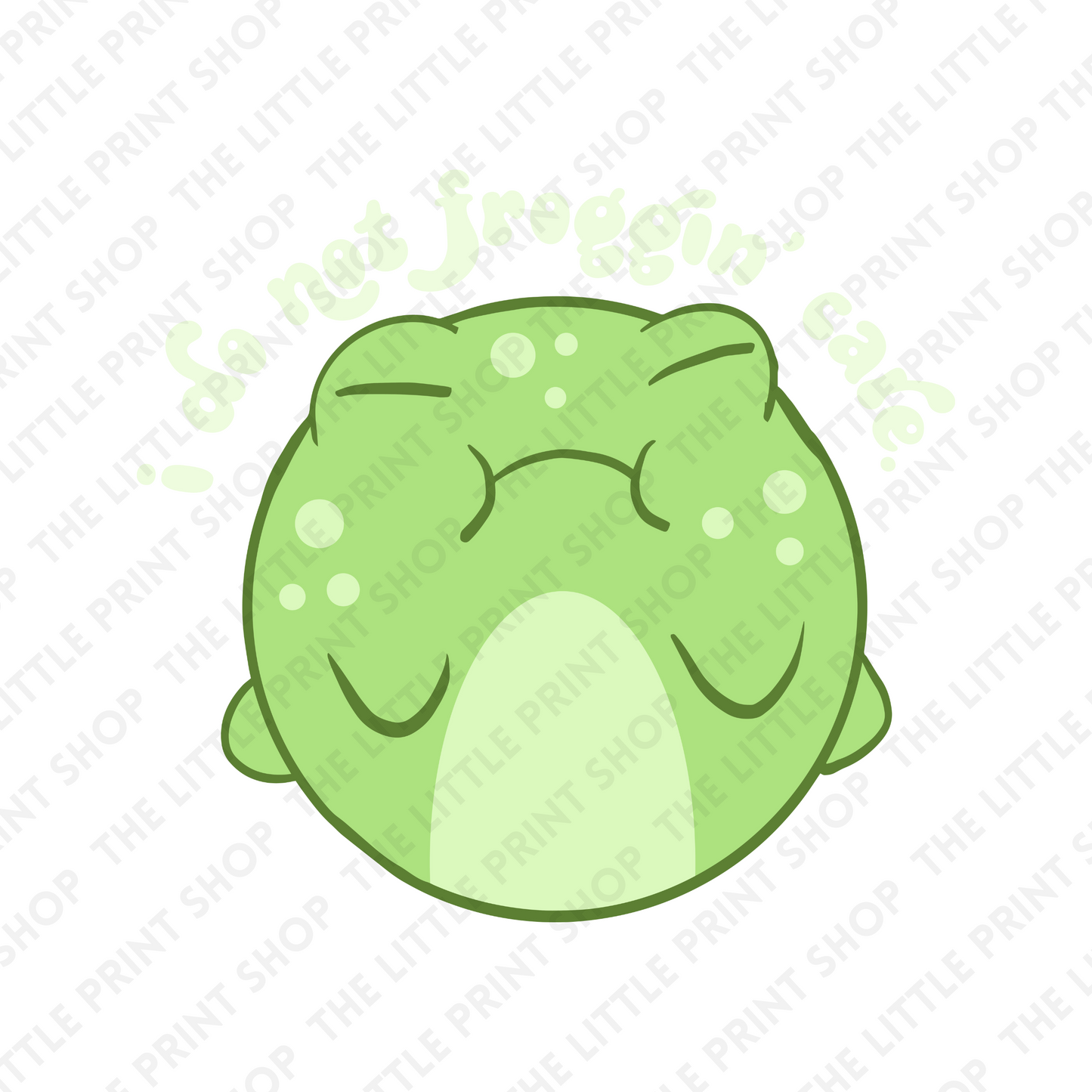 I Do Not Froggin Care' - UV DTF 3 inch Decals