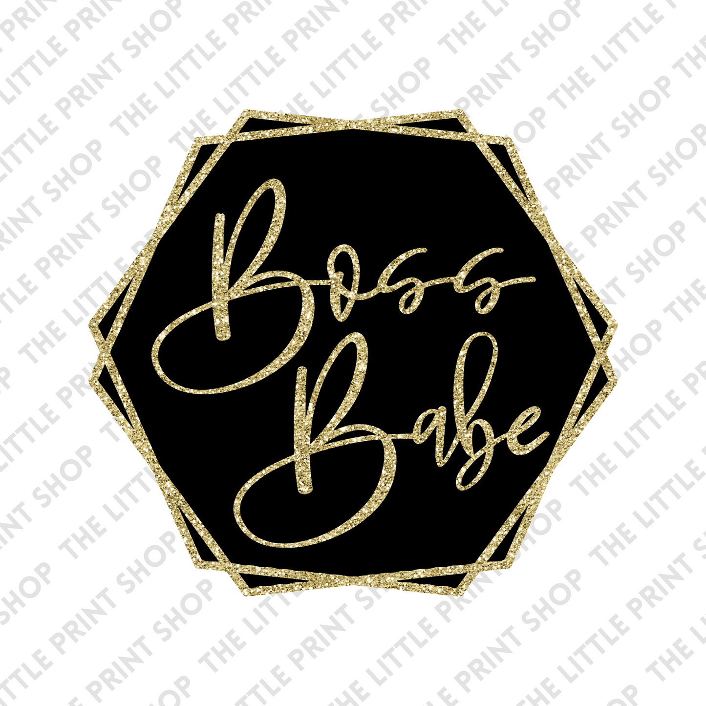 Boss Babe Gold - UV DTF 3inch Decal