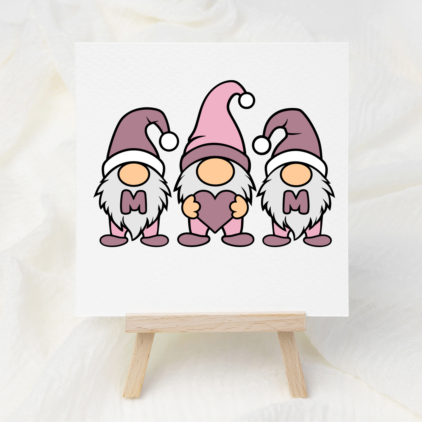 Purple Gnome Mum - UV DTF 3 inch Decals