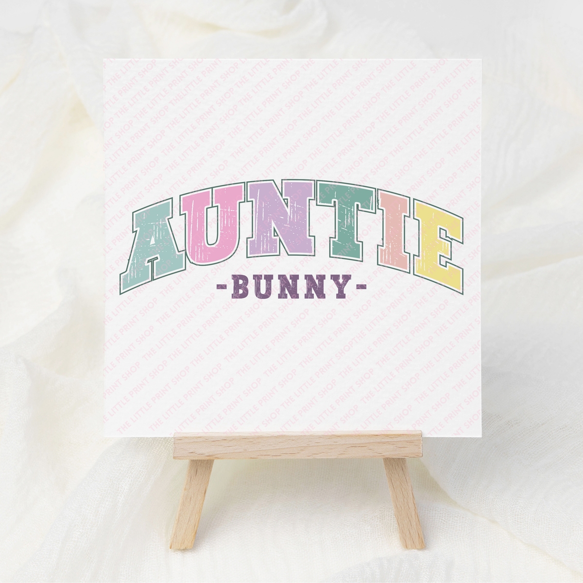 Auntie Bunny - UV DTF 3 inch Decals