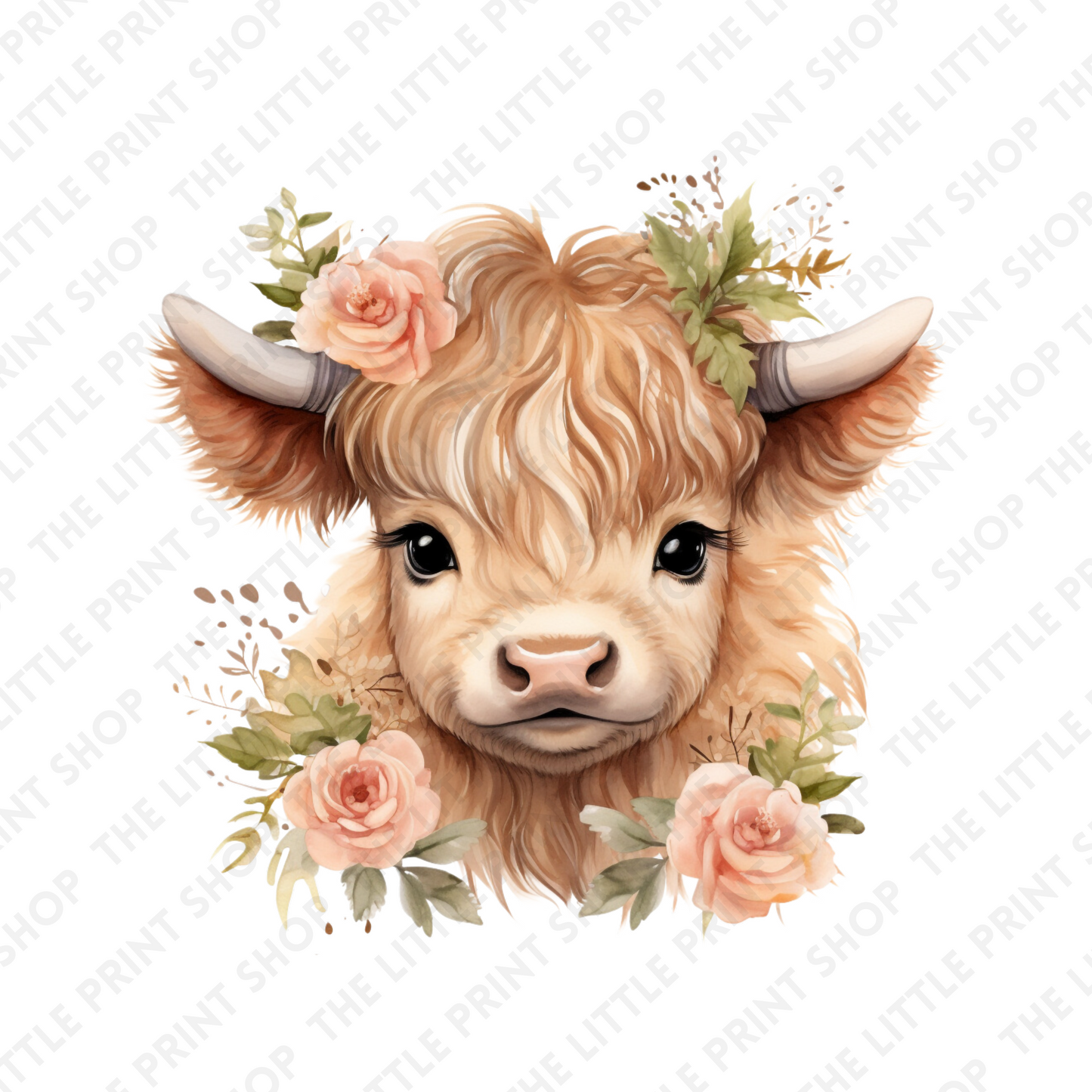 Cute Highland Cow - UV DTF 3 inch Decals