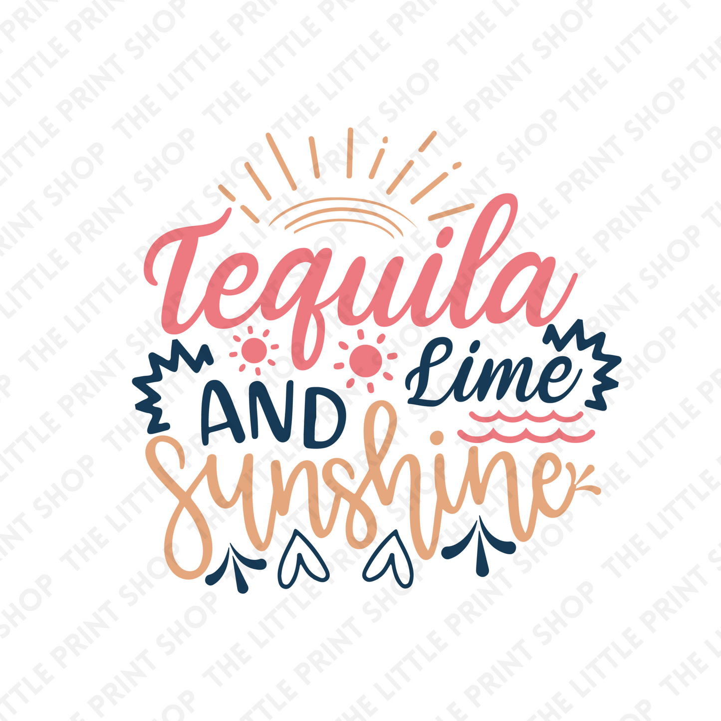 Tequila Sunshine - UV DTF 3 inch Decals