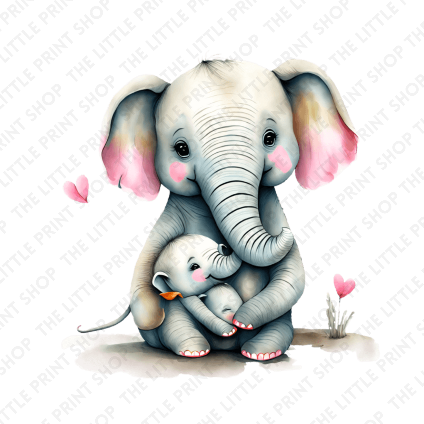 Elephant Puddle - UV DTF 3 inch Decals