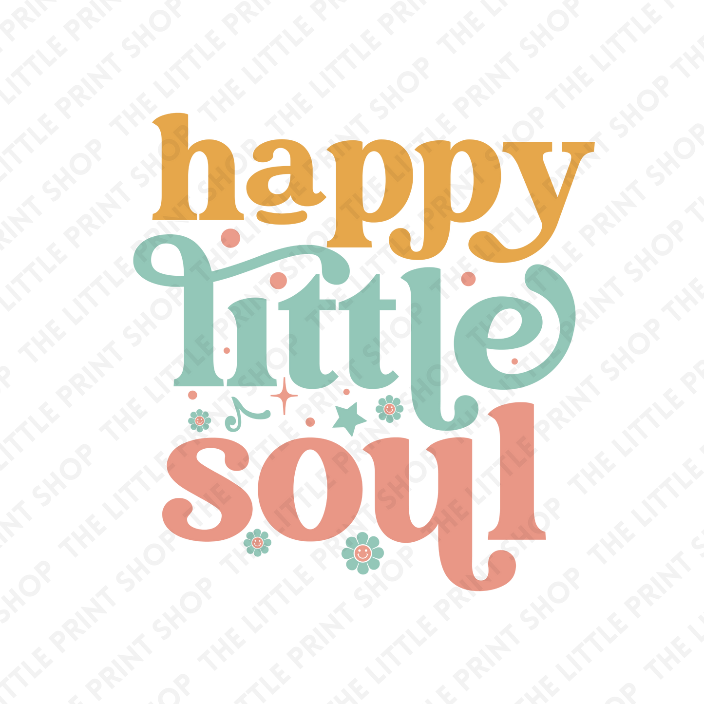 Happy Little Soul - UV DTF 3 inch Decals