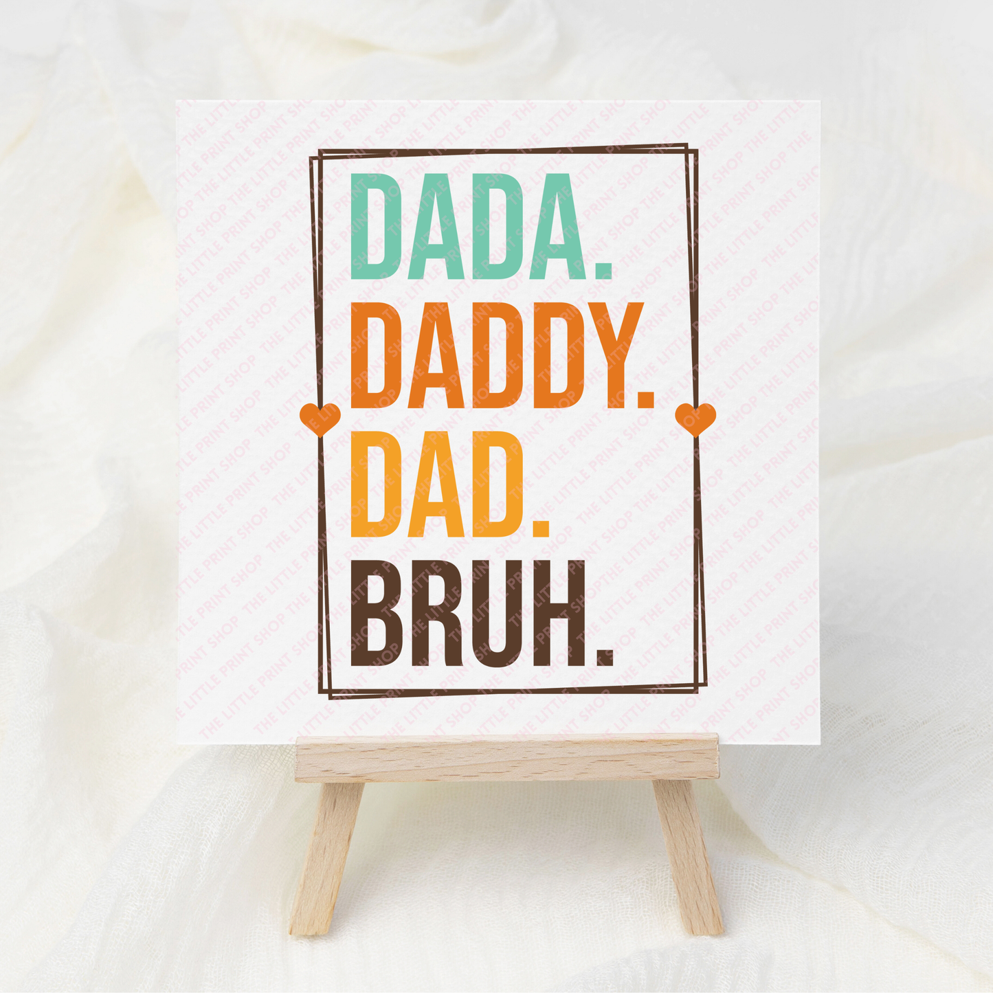 Dada Daddy Dad Bruh - UV DTF 3 inch Decals