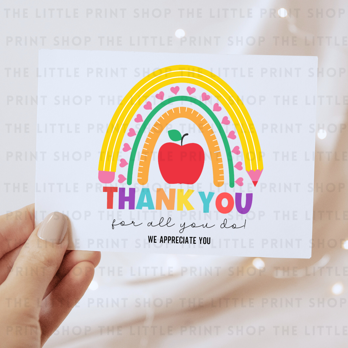Thank You Rainbow - DTF Transfer Decal