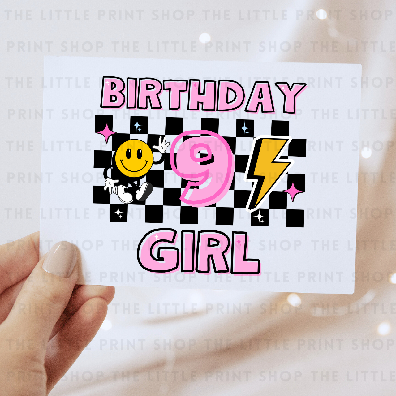 Birthday Girl Number 1 to 9 - DTF Transfer Decal