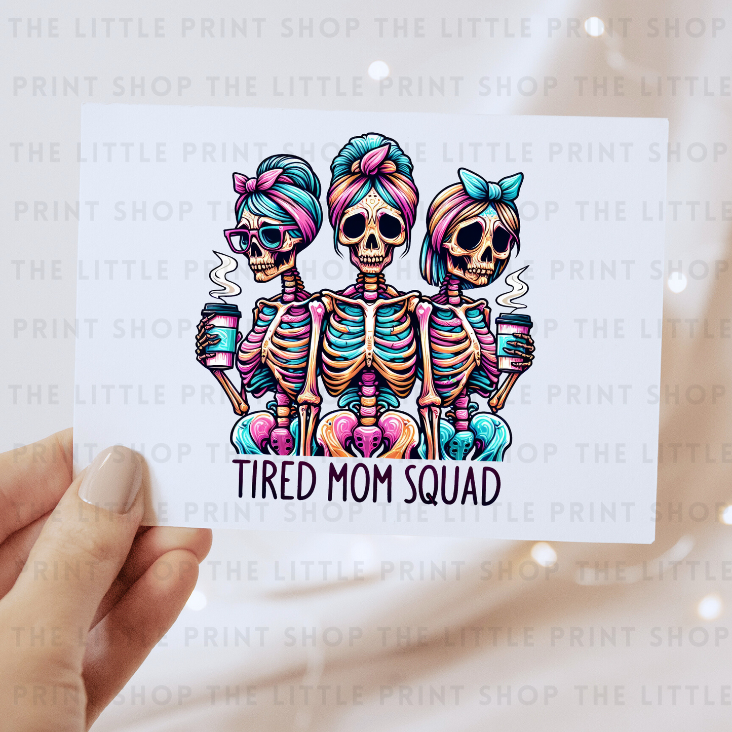 Tired Mom Squad - DTF Transfer Decal