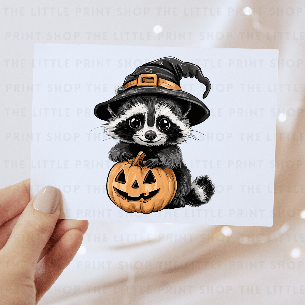 Autumn Racoon - DTF Transfer Decal