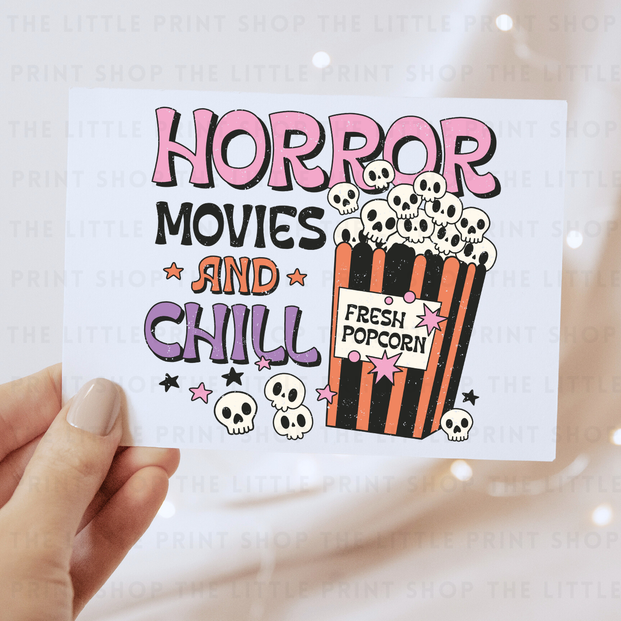 Horror Movies & Chill - DTF Transfer Decal
