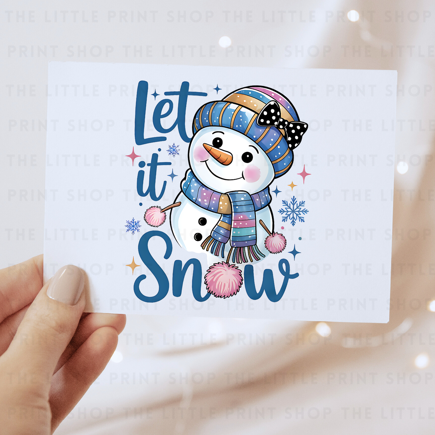 Let It Snow - DTF Transfer Decal