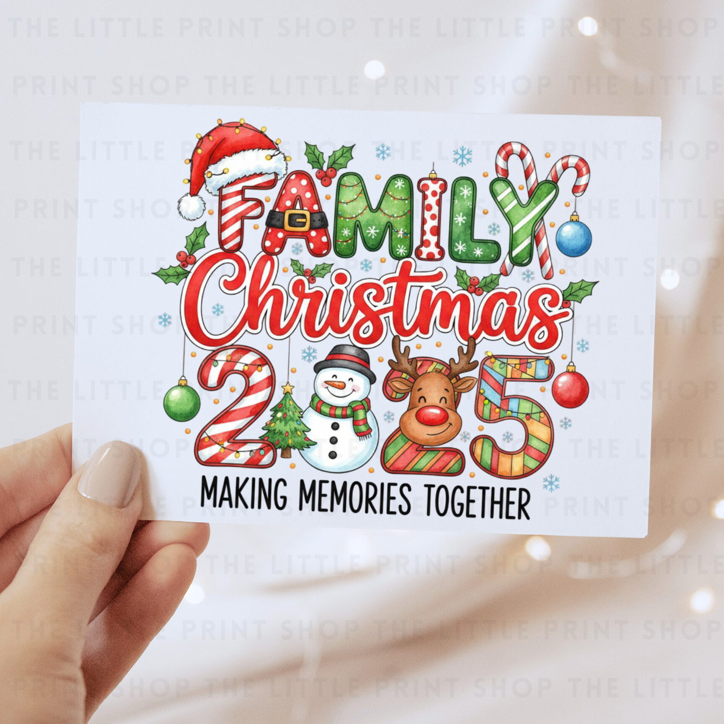Family Christmas 2025 - DTF Transfer Decal