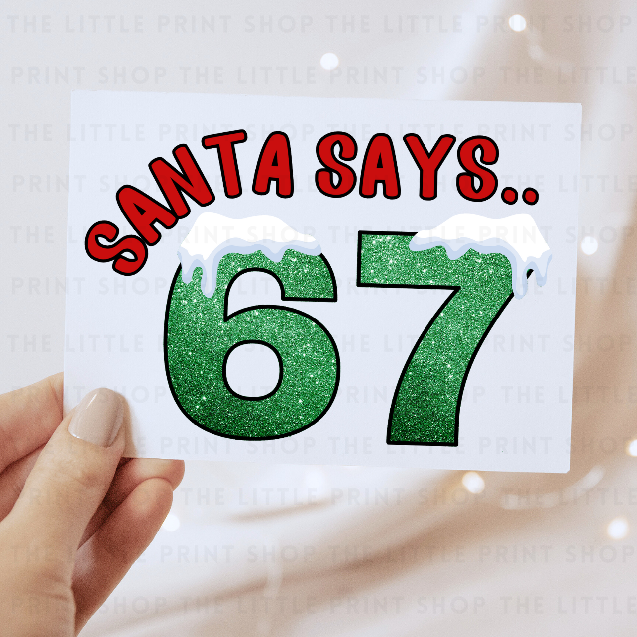 Santa Says.. - DTF Transfer Decal