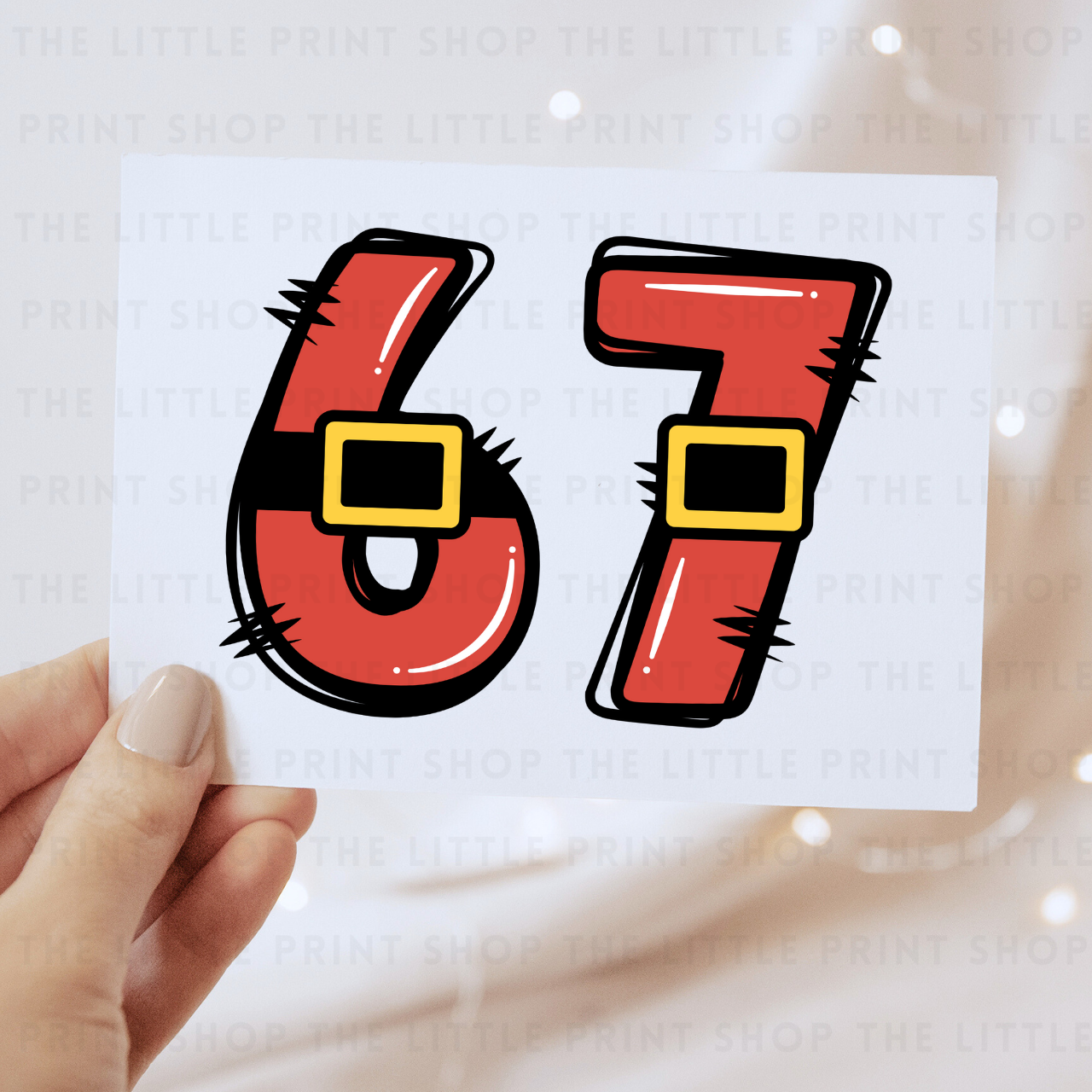 Six Seven - DTF Transfer Decal