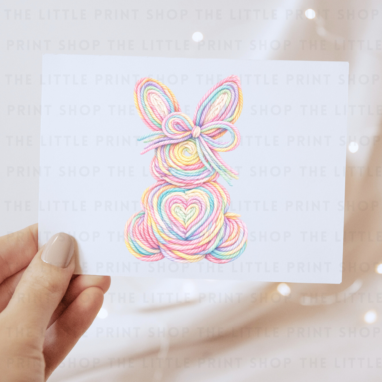 Rainbow Bunny - DTF Transfer Decal