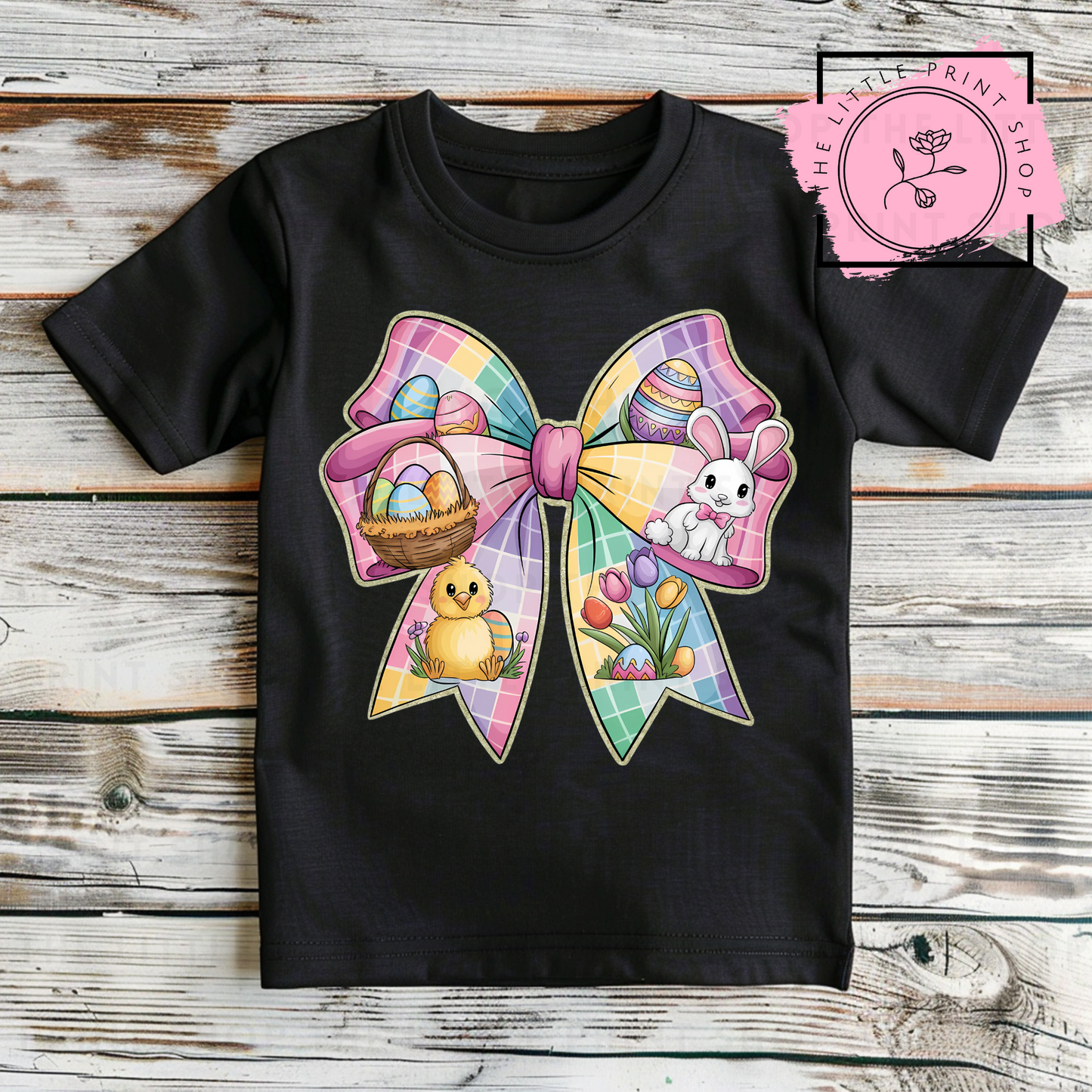 Rainbow Bow - DTF Transfer Decal