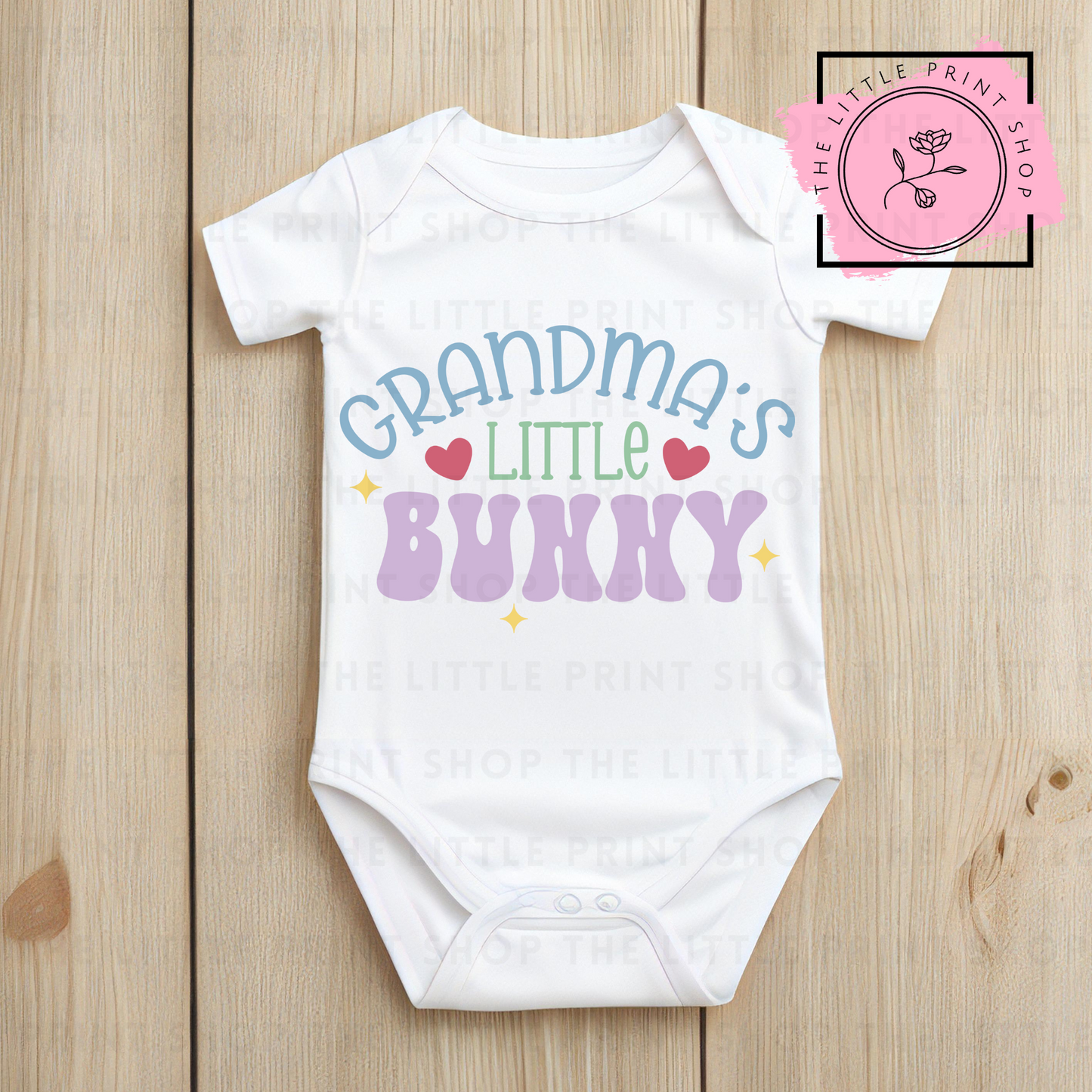 Grandma's Little Bunny - DTF Transfer Decal