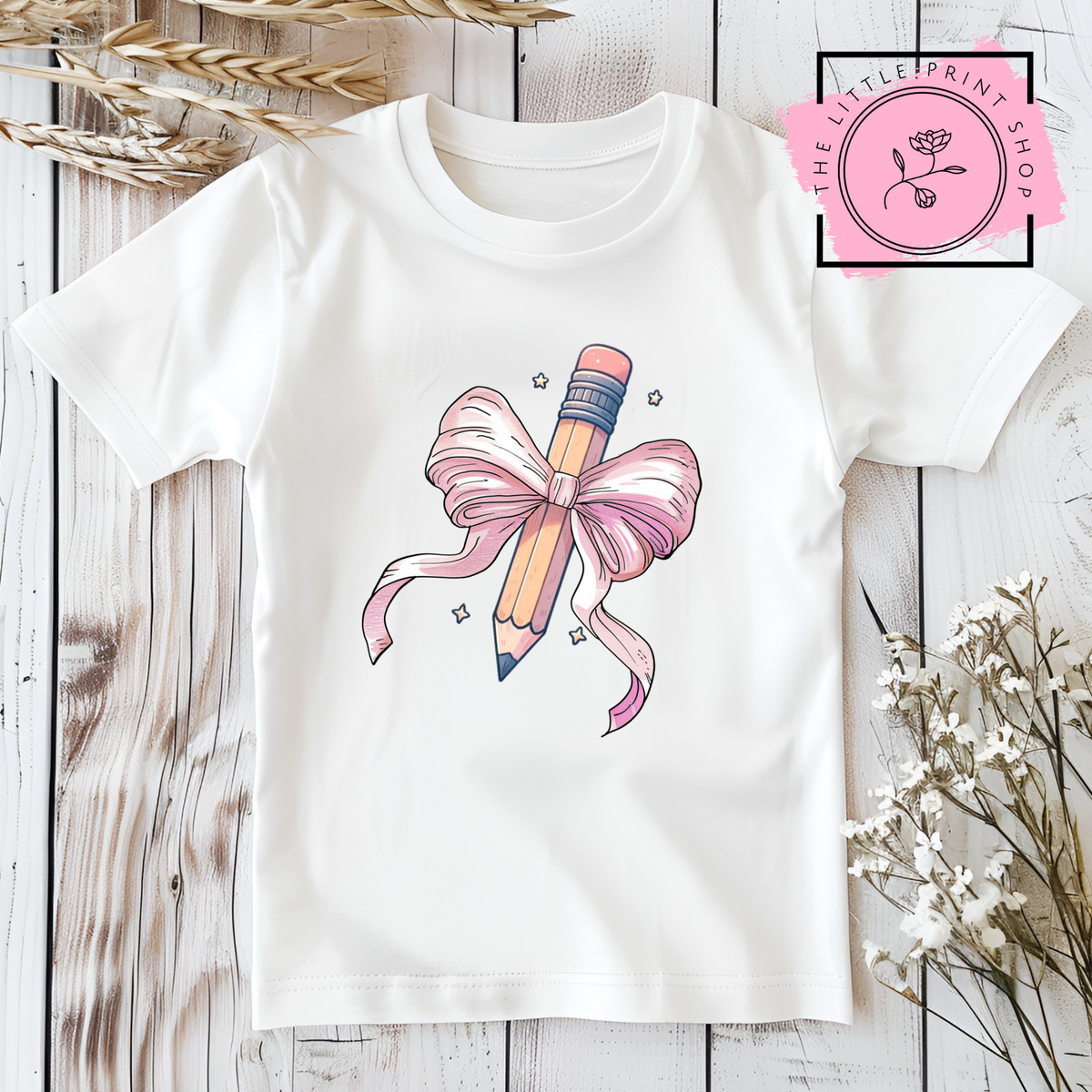 Pencil Bow - DTF Transfer Decal
