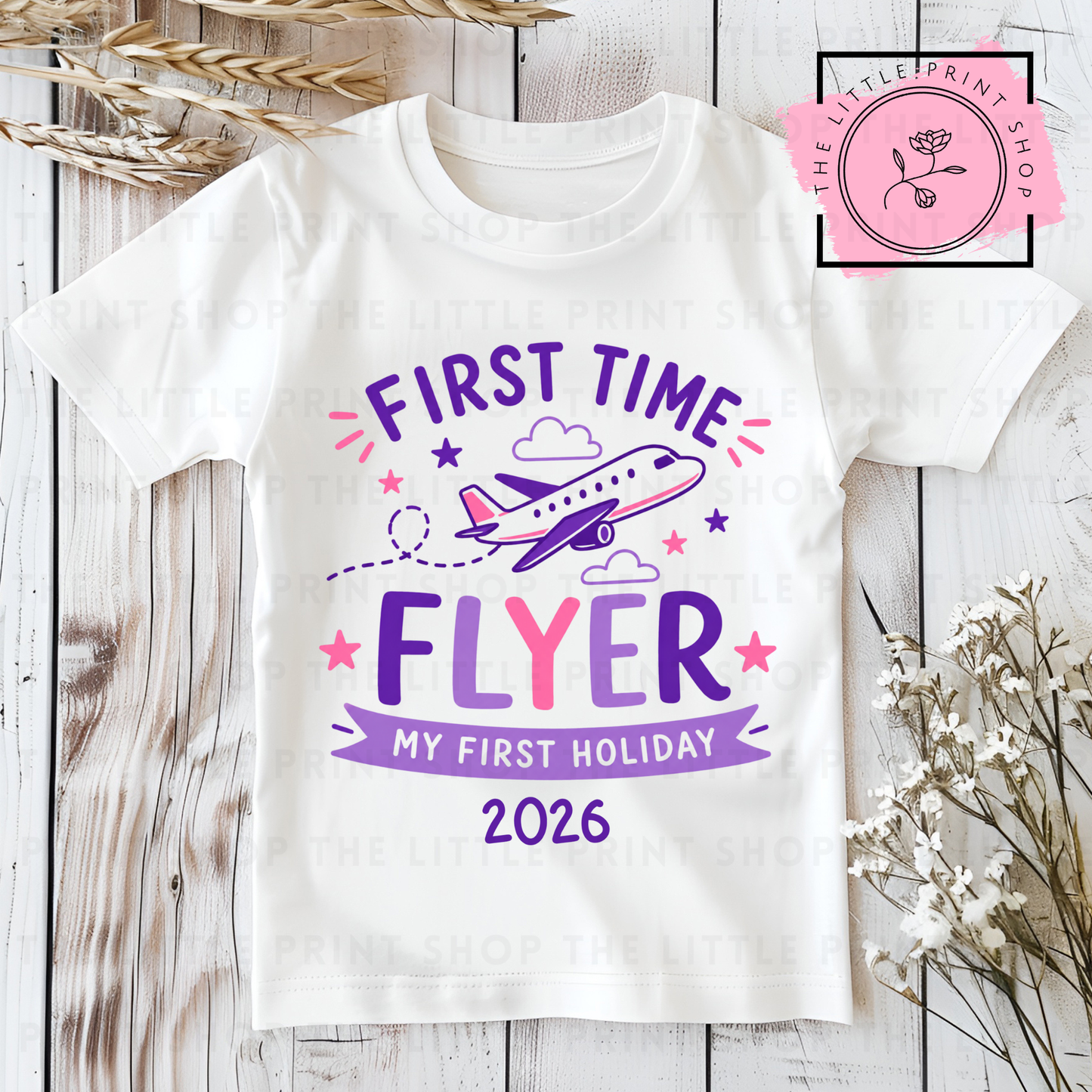 First Time Flyer - DTF Transfer Decal