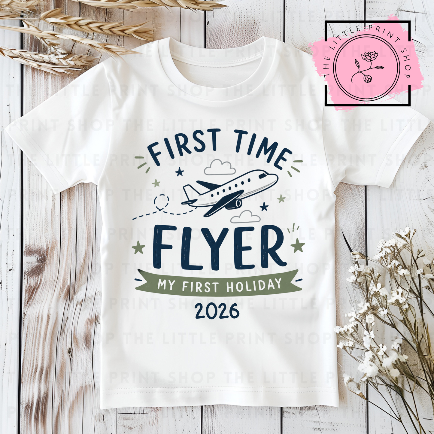 First Time Flyer - DTF Transfer Decal