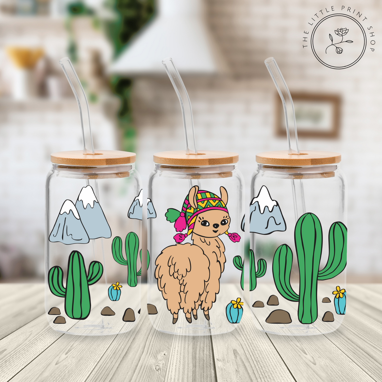 Lama - 16oz Libbey Glass Printed UV DTF Wrap