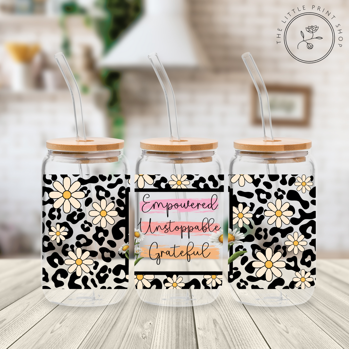 Empowered - 16oz Libbey Glass Printed UV DTF Wrap