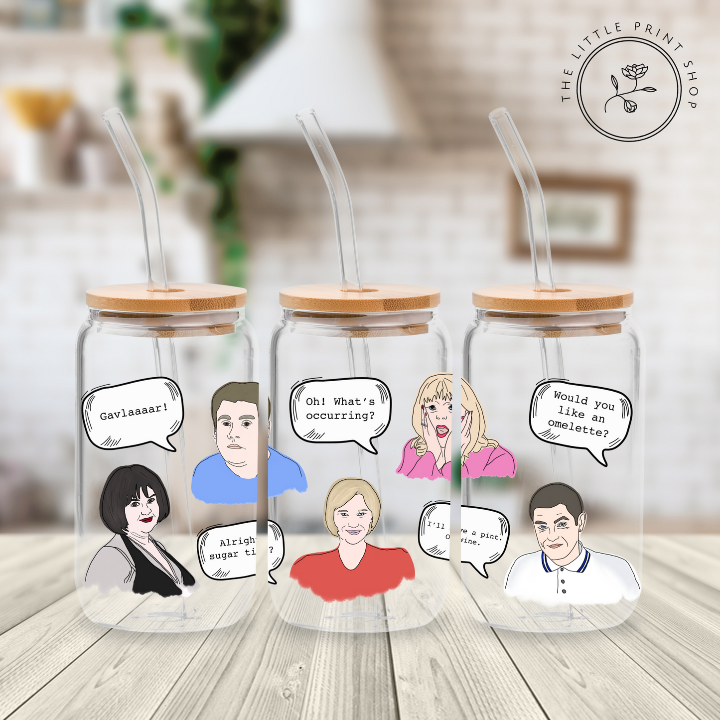 G Quotes - 16oz Libbey Glass Printed UV DTF Wrap