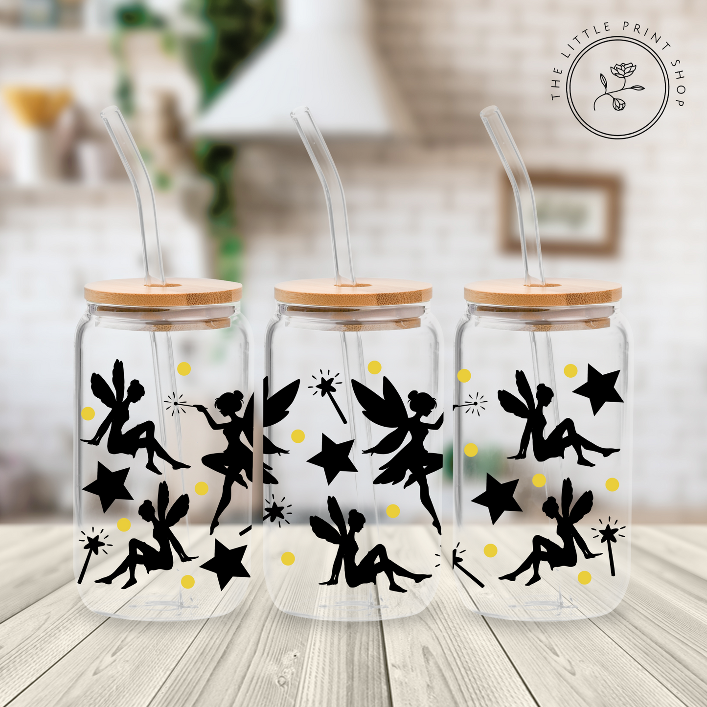 Tinker - 16oz Libbey Glass Printed UV DTF Wrap