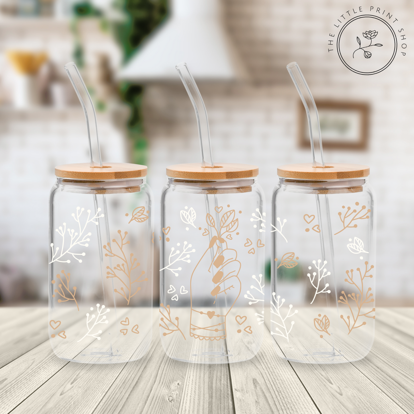 Libby - 16oz Libbey Glass Printed UV DTF Wrap