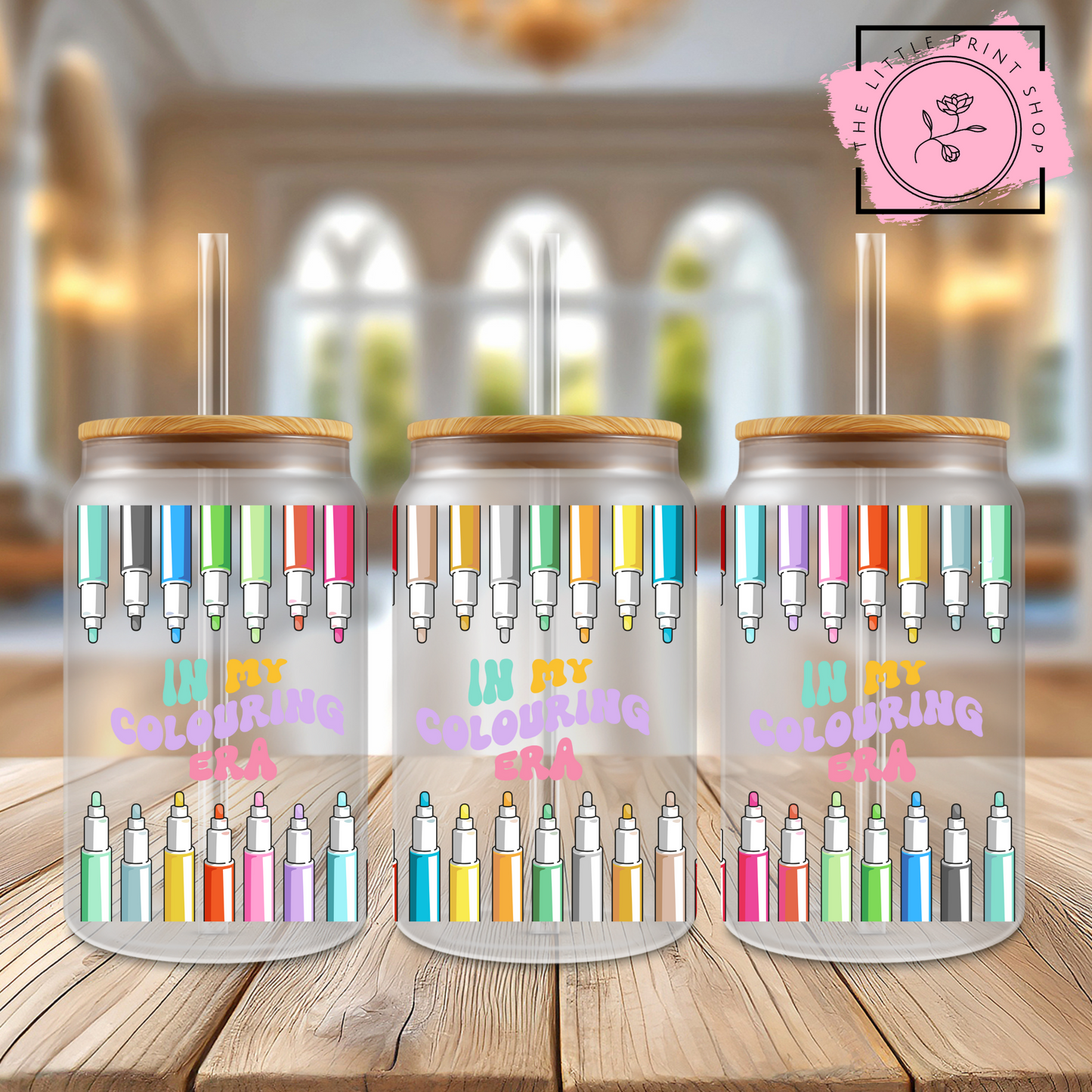 Colouring Era - 16oz Libbey Glass Printed UV DTF Wrap